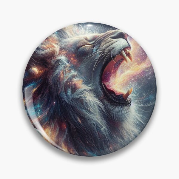 Item preview, cosmic lion illustration designed and sold by Dominika Farkašová.