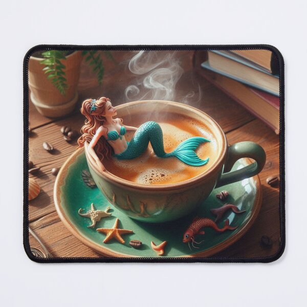Item preview, miniature mermaid illustration designed and sold by Dominika Farkašová.