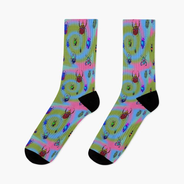 Item preview, Various beetles in psychedelic style designed and sold by Kacharava.