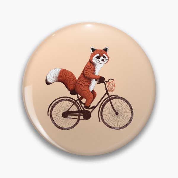 Aperçu de l'œuvre Panda roux sur un vélo créée et vendue par typicalartguy.