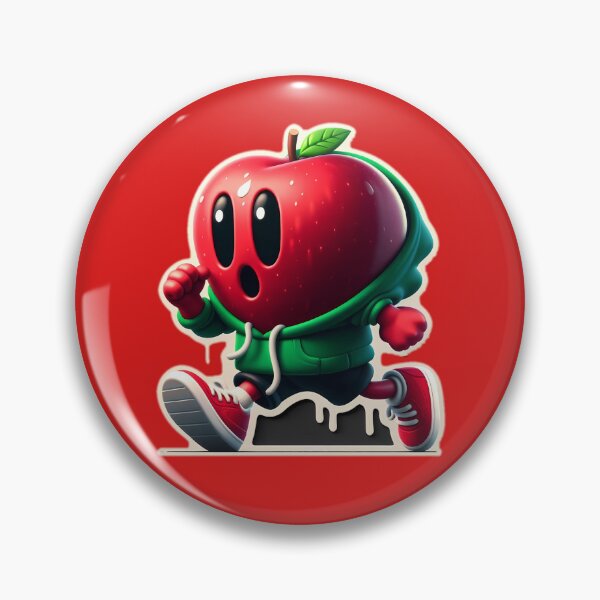 Item preview, Design stickers Running Red Apple designed and sold by P2Genies.