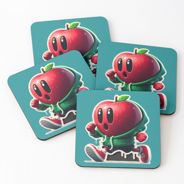 Item preview, Design stickers Running Red Apple designed and sold by P2Genies.