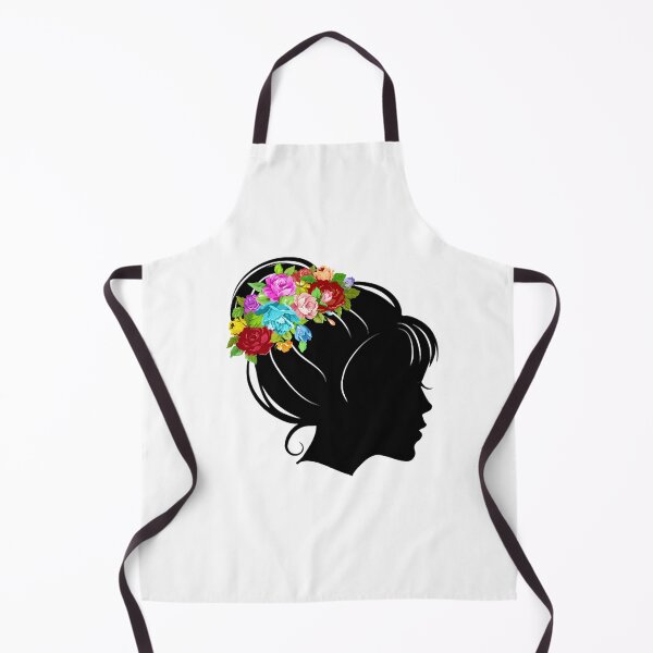 Item preview, Flower Crown Woman Silhouette designed and sold by Spike The Punch Design Co..