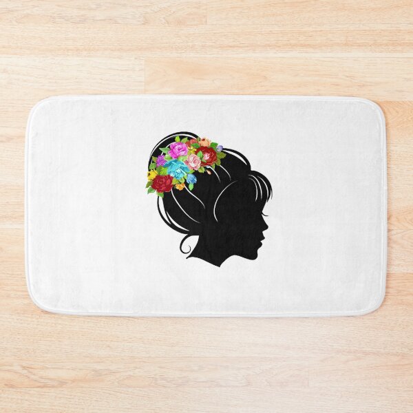 Item preview, Flower Crown Woman Silhouette designed and sold by Spike The Punch Design Co..