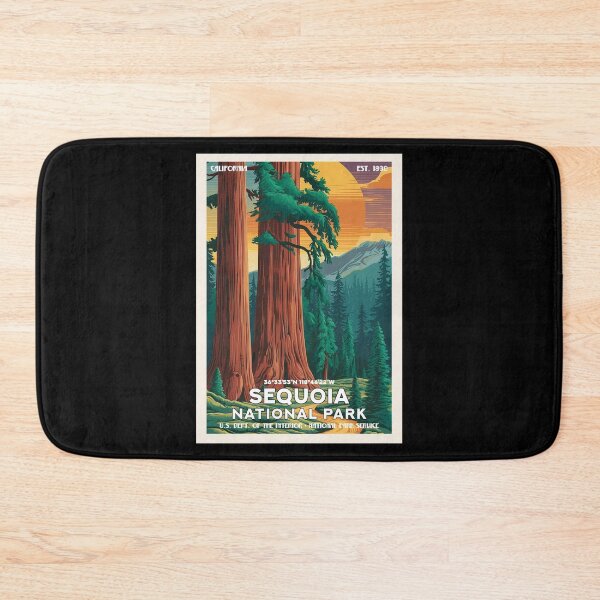 Item preview, Sequoia National Park, Vintage Travel designed and sold by PinkandP.