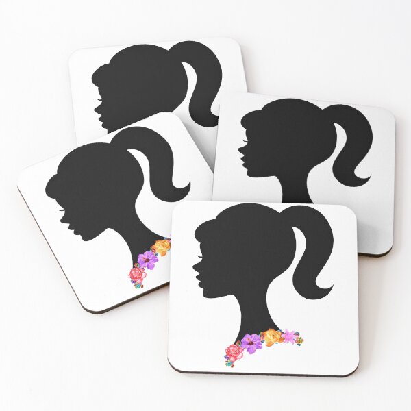 Item preview, Flower Crown Necklace Girl Silhouette designed and sold by Spike The Punch Design Co..