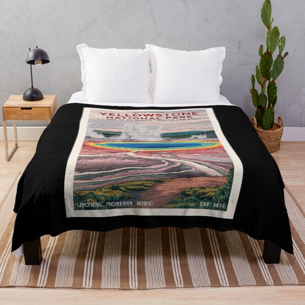 Item preview, Yellowstone National Park, Vintage Travel designed and sold by PinkandP.