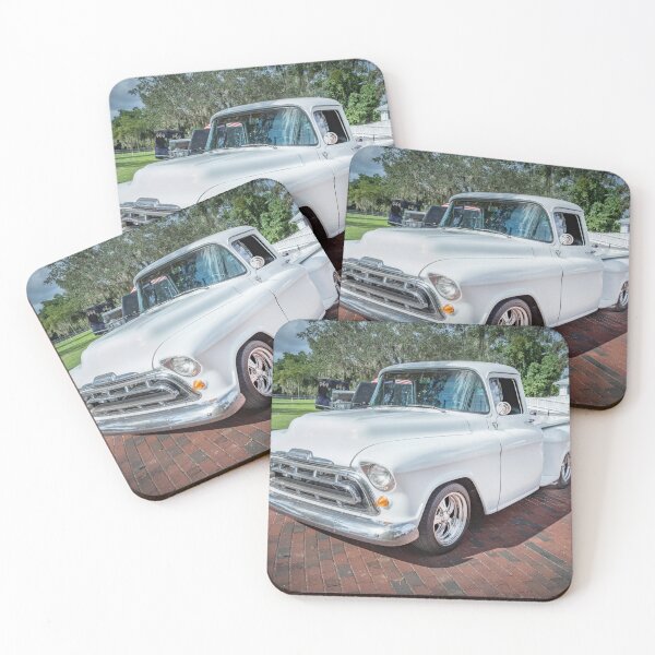 Item preview, 1957 White Chevy Pick Up Truck 3100 Series X100 designed and sold by RichFrancoCars.