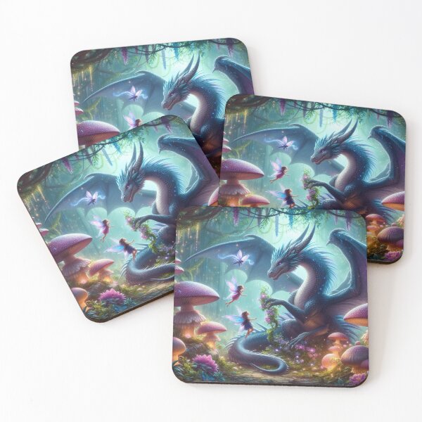 Item preview, playful dragon and fairies interaction designed and sold by Dominika Farkašová.