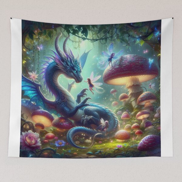 Item preview, enchanted forest fantasy scene designed and sold by Dominika Farkašová.