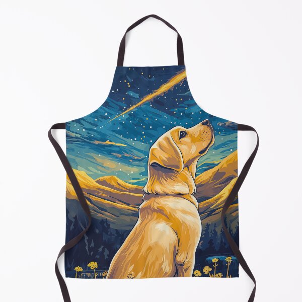 Item preview, Yellow Lab Puppy: Dreams, Comet, Stars, Mountain Scene designed and sold by Fantasy Masterpiece.