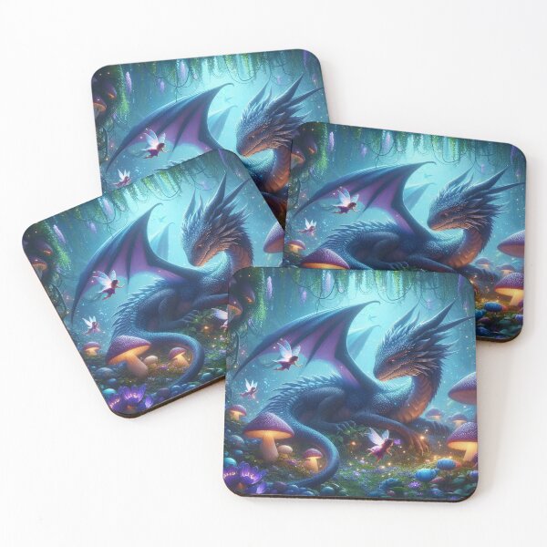 Item preview, luminous otherworldly forest setting designed and sold by Dominika Farkašová.
