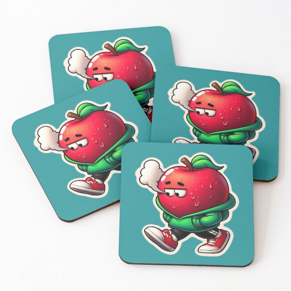 Item preview, Design stickers Running Red Apple 1 designed and sold by P2Genies.
