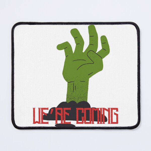 Item preview, We're Coming Zombie Hand | Horror Typography Design designed and sold by TrueMotion.