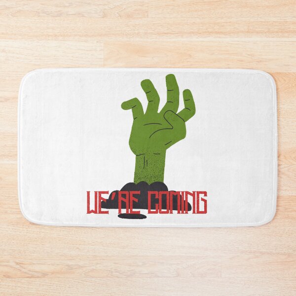 Item preview, We're Coming Zombie Hand | Horror Typography Design designed and sold by TrueMotion.