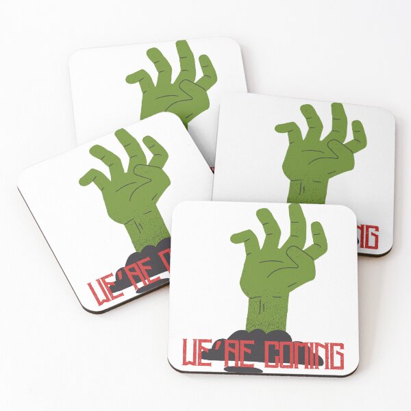 Item preview, We're Coming Zombie Hand | Horror Typography Design designed and sold by TrueMotion.