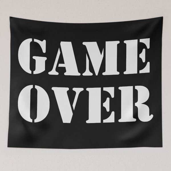 Item preview, game over designed and sold by panda-shop77.
