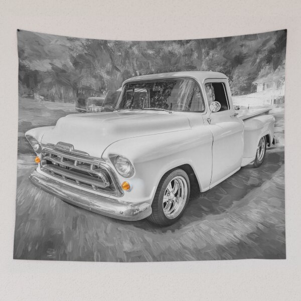 Item preview, 1957 White Chevy Pick Up Truck 3100 Series X100 designed and sold by RichFrancoCars.