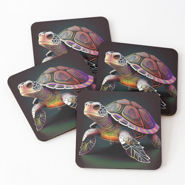 Item preview, Multicolor turtle. designed and sold by BAR DEC.