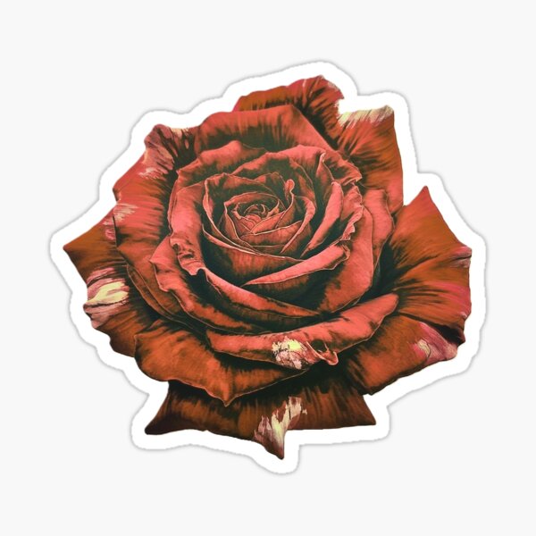 Artikel-Vorschau von Rote Rose, Blumenmuster, designt und verkauft von EMMonovi.
