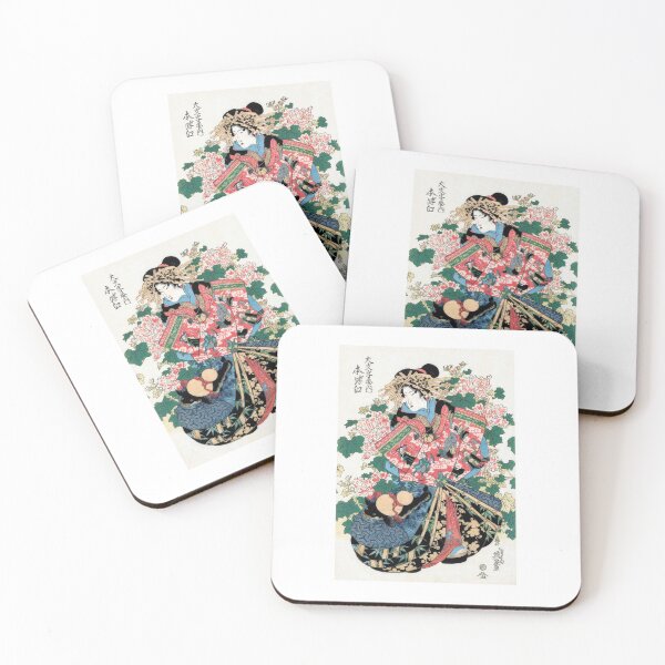 Item preview, Japanese woman  vintage woodblock prints by Keisai Eisen  designed and sold by TeeARTHY.