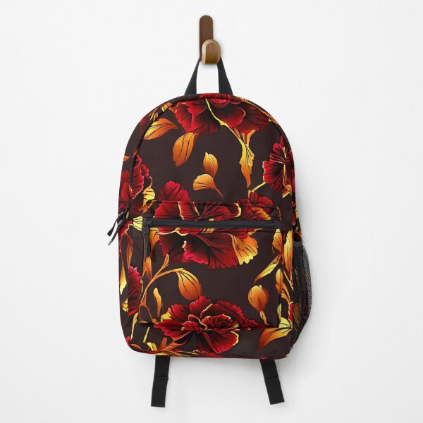Item preview, A luxurious pattern featuring deep red, maroon, and gold carnations designed and sold by Tchoice.