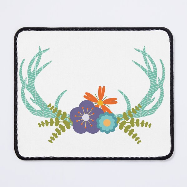 Item preview, Floral Antlers designed and sold by Spike The Punch Design Co..