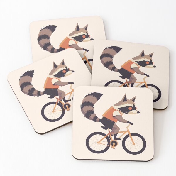 Item preview, Another Raccoon on a Bike designed and sold by typicalartguy.