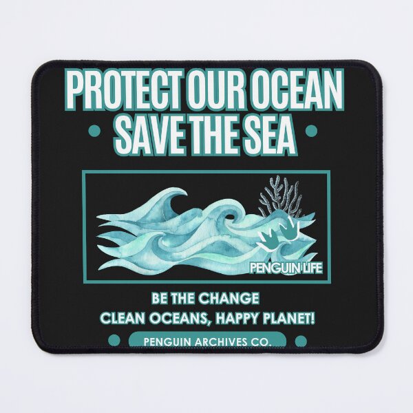 Item preview, Protect our ocean, save the seas by Penguin Archives Co. designed and sold by penguinarchives.