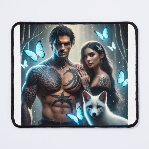 Item preview, Quicksilver-Inspired Realism - Kingfisher and Saeris with Blue Butterflies designed and sold by DiverzeDesignz.