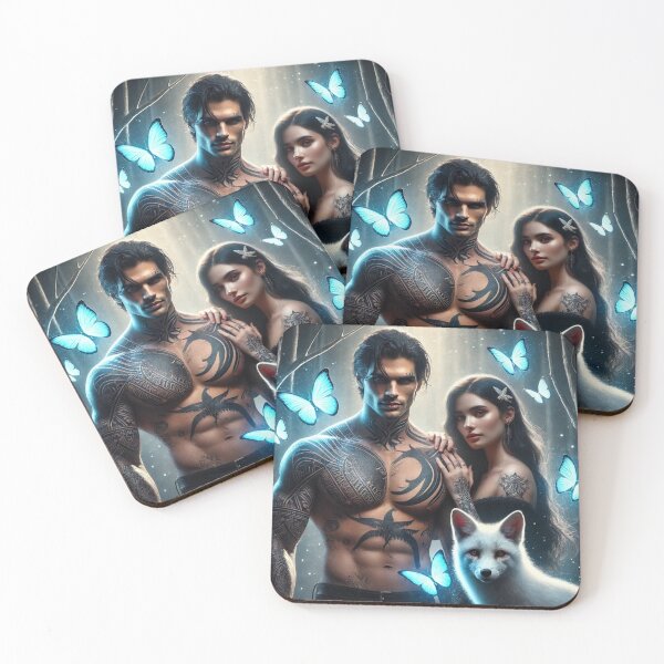 Item preview, Quicksilver-Inspired Realism - Kingfisher and Saeris with Blue Butterflies designed and sold by DiverzeDesignz.