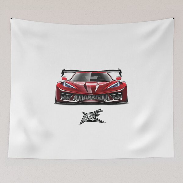 Item preview, corvette c8 stingray widebody red designed and sold by NaquashM.