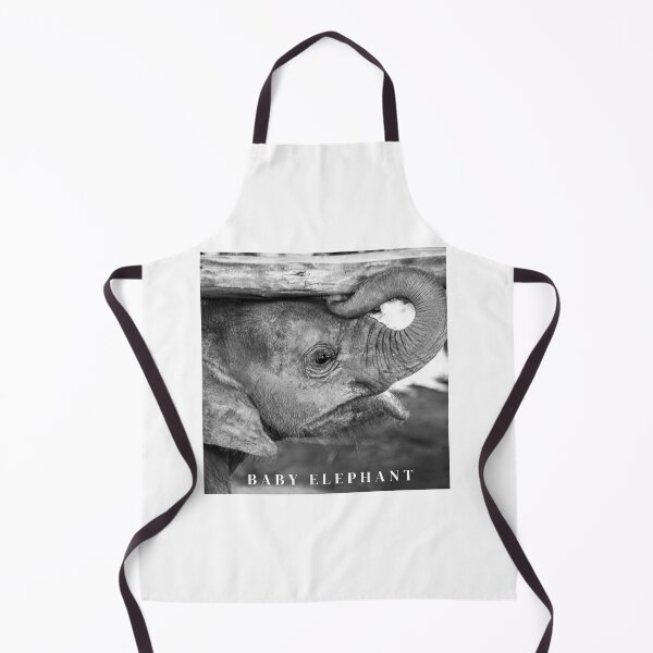 Item preview, AUTHOR PHOTOGRAPHY SMALL ELEPHANT IN BLACK AND WHITE designed and sold by VibeCreate.