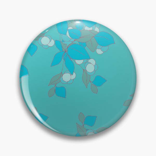 Item preview, Blue berries turquoise background designed and sold by GENEST-V.