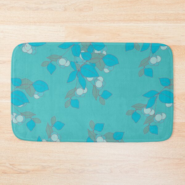 Item preview, Blue berries turquoise background designed and sold by GENEST-V.