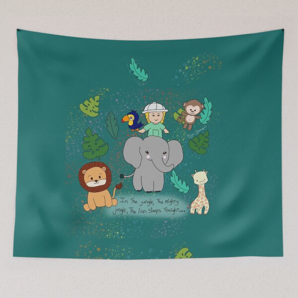 Item preview, jungle animals polly by Olga Schembri  designed and sold by Keddmia.