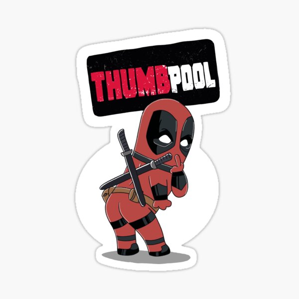 Thumb pool Sticker