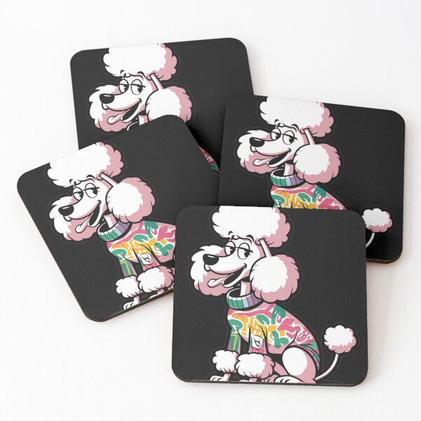 Item preview, Cool Funny White Poodle Dog Wearing Sweater Graffiti designed and sold by Nature's Fancy.