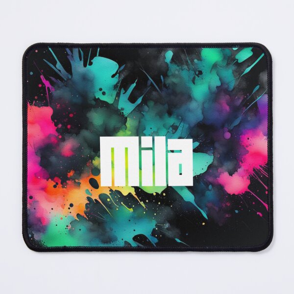 Item preview, Custom Neon Name Mila designed and sold by Gabriela McDaniel.
