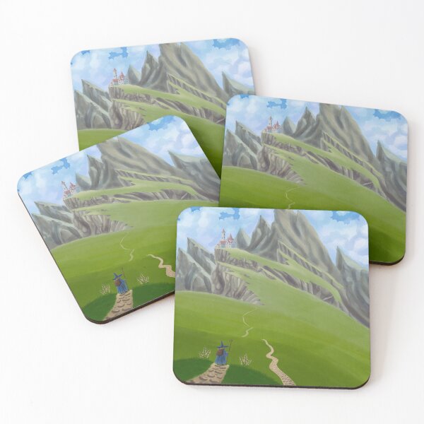 Item preview, Journey through the Rocky Mountains watercolor art designed and sold by MariaPencilArt.