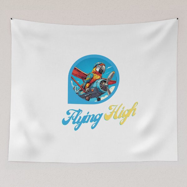 Item preview, Flying Parrot, Parrot on plane designed and sold by WookyPrayer.