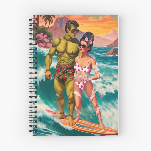 Item preview, Surfing Bride and Frankensteins Monster  designed and sold by MatrixTattoo.