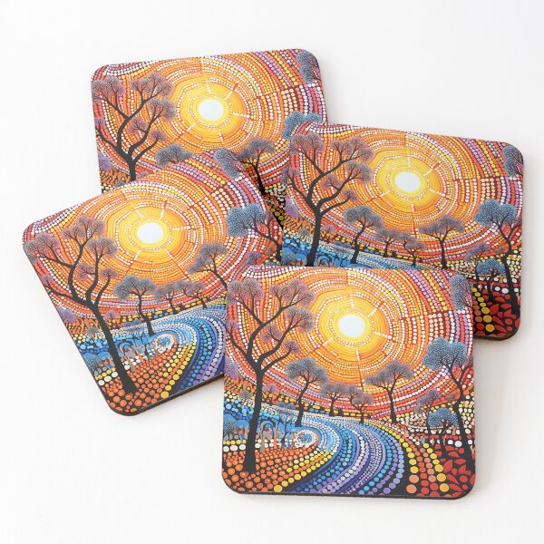 Item preview, Psychedelic aboriginal art 14 designed and sold by Made-by-Gus.