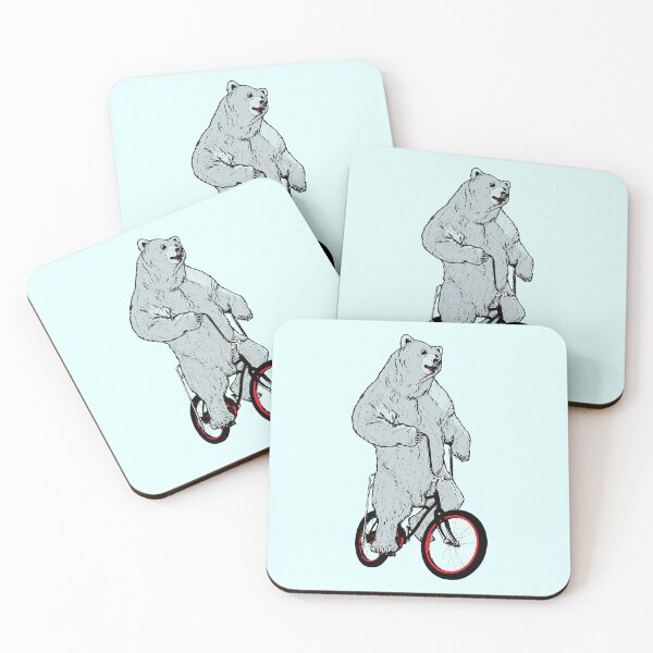 Item preview, Polar Bear on a Bike designed and sold by typicalartguy.