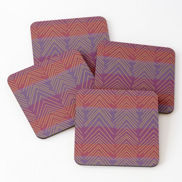 Item preview, Gold Arrows, Abstract Pattern, Chevron Geometric, Purple violet Background designed and sold by Stephanie Rowan.