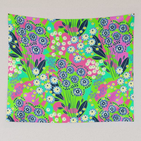 Item preview, Alpine Meadow, Green and pink version designed and sold by Alex  Blud.