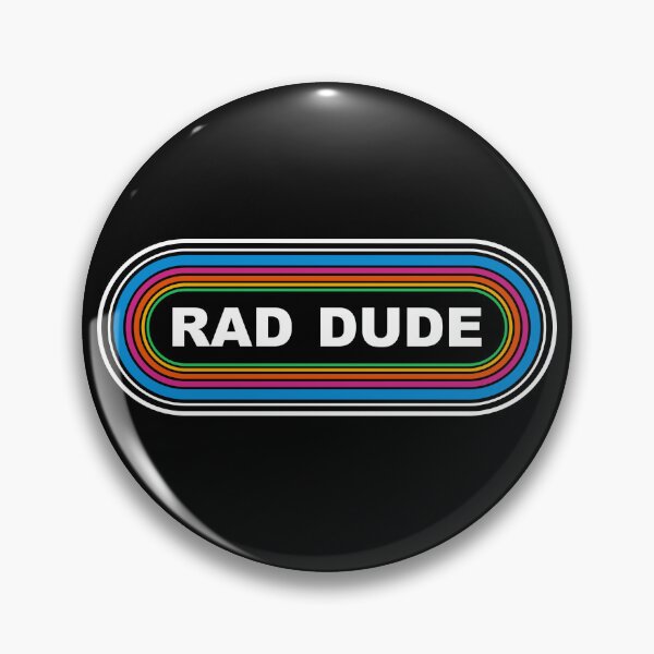 Item preview, RAD DUDE 70's 80's Gen X boomer West Coast KLOS parody Bumper Sticker designed and sold by FlatSixGraphics.