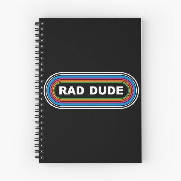 Item preview, RAD DUDE 70's 80's Gen X boomer West Coast KLOS parody Bumper Sticker designed and sold by FlatSixGraphics.