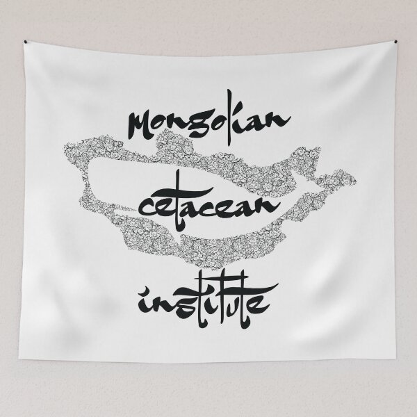 Item preview, Mongolian Cetacean Institute - Save The Whales (Black Text) designed and sold by GatorDesign.
