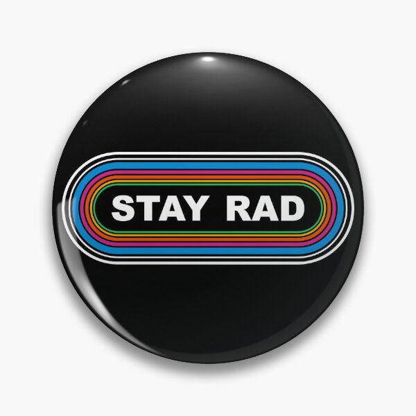 Item preview, STAY RAD 70's 80's Gen X boomer West Coast KLOS parody Bumper Sticker designed and sold by FlatSixGraphics.